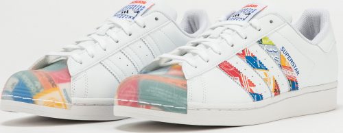 adidas Originals Superstar ftwwht / blue / orange adidas Originals