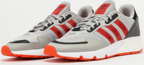 adidas Originals ZX 1K Boost grey two / semi solar red / cwhite adidas Originals