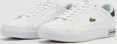 LACOSTE Powercourt Leather white / dark green Lacoste