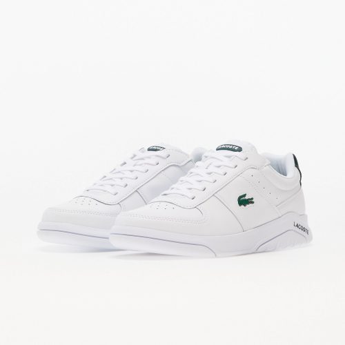 LACOSTE Game Advance Leather Trainers White/DK Green Lacoste