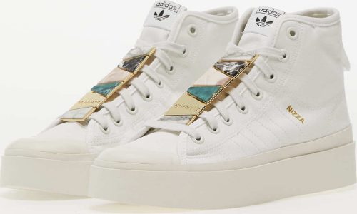 adidas Originals Nizza Bonega Mid W Cloud White / Cloud White / Gold Metallic adidas Originals