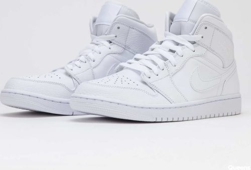 Jordan Air Jordan 1 Mid white / white - white Jordan