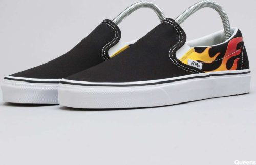 Vans Classic Slip-On(flame) black / black / tr wht Vans