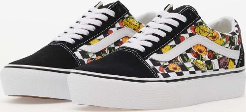 Vans Old Skool Platform Poppy Checkerboard Black Vans